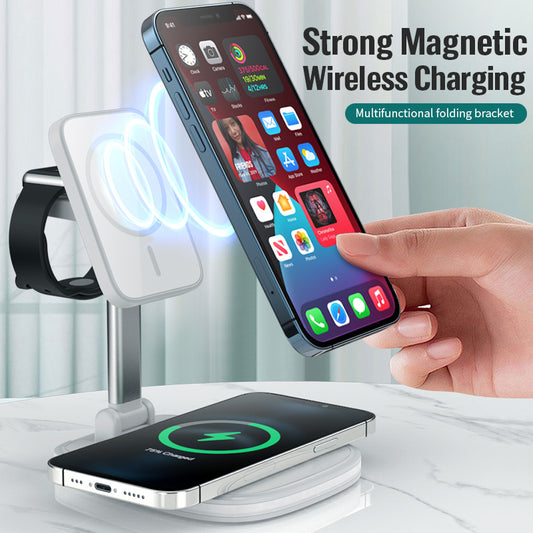 3in1 Magnetic Folding Wireless Charger - Pear & Park