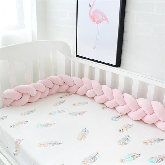 Nordic Braided Baby Cot Bumper - Pear & Park