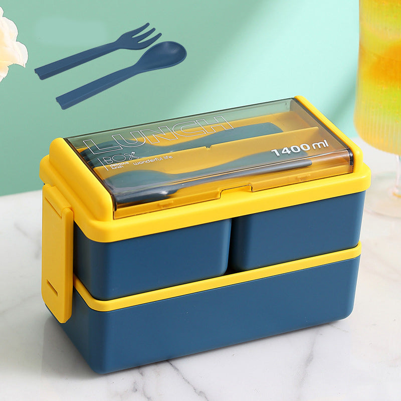 Double Layer Insulated Bento Box with Utensils – Pear & Park