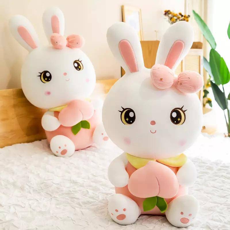 Large Plush Bunny, Pink – SpearmintLOVE