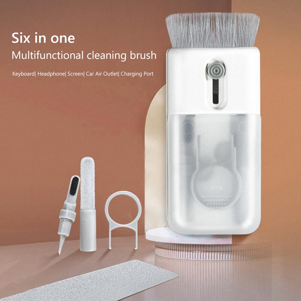 8 in 1 Cleaner Kit with Spray Upgrade Multifunctional Electronics Cleaning  Kit Keyboard Cleaner Kit Airpod Pro Cleaning Pen Brush Tools for