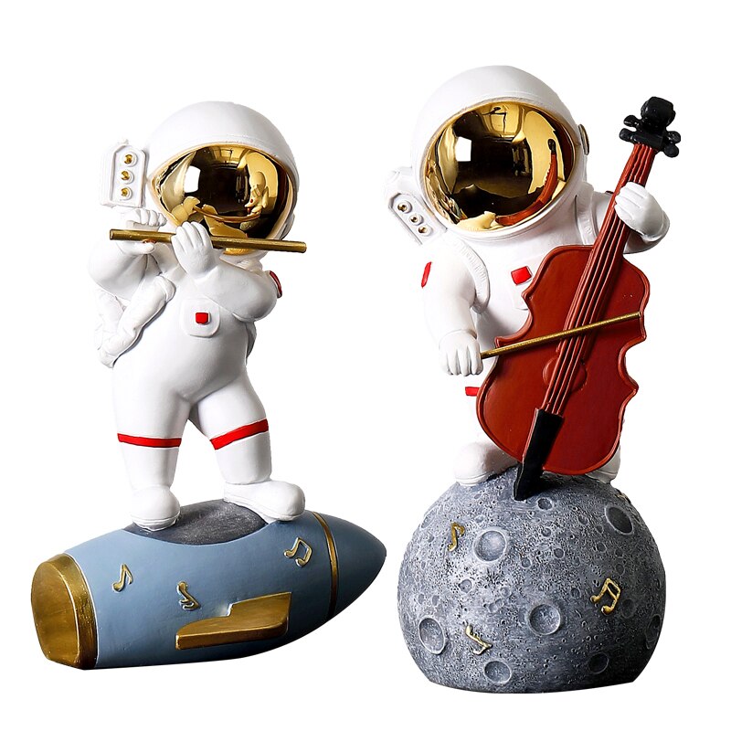 Lampadaire salon figurine cosmonaute, 6 variantes 